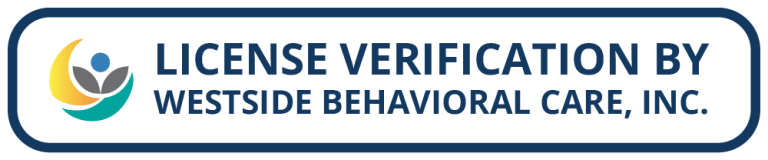 Westside Behavioral Care License Verification Badge